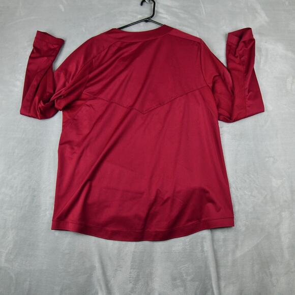 Nike Pullover Men's Large Maroon Long Sleeve - Picture 6 of 8